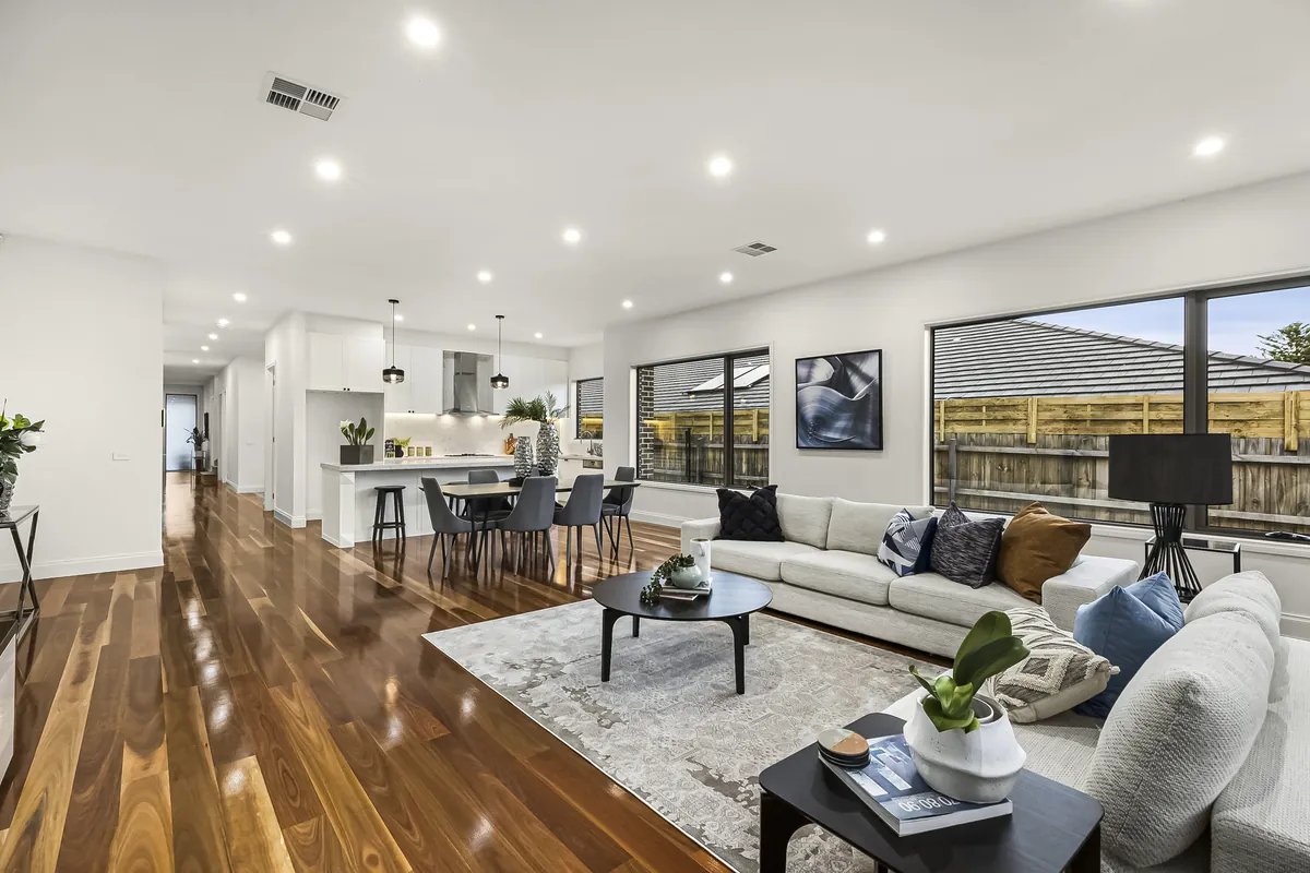 Open-plan living area of a VD Homes project